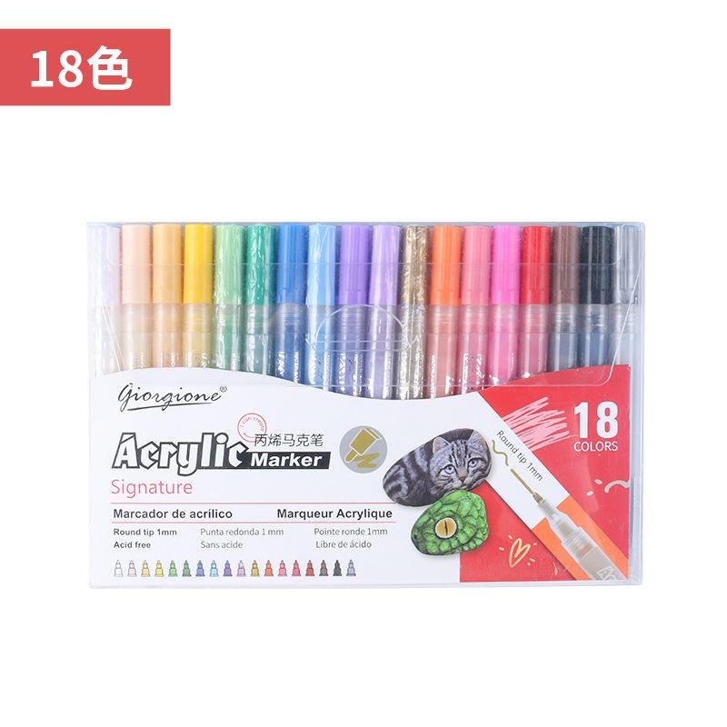 Acrylic Marker Set Suitable for Making DIY Crafts for Wood Canvas Stone Glass Ceramics and Rock Painting