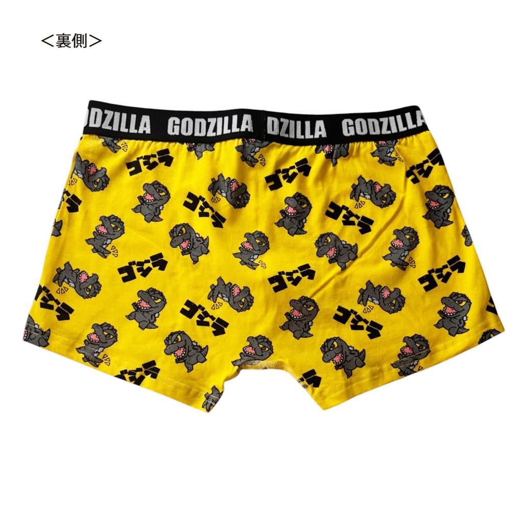 Small Planet Godzilla Boxer Briefs with Logo Illustration Men's (Size L)