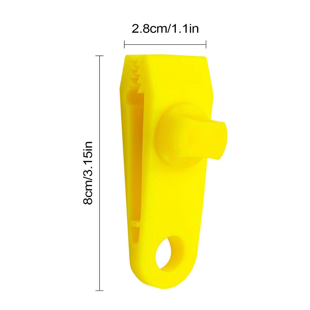 Tarp Clips 10-Pieces Heavy Duty Tarp Clips Lock Grip Adjustable Outdoor Canopy Fabric Locking Fasteners for Camping Backyard
