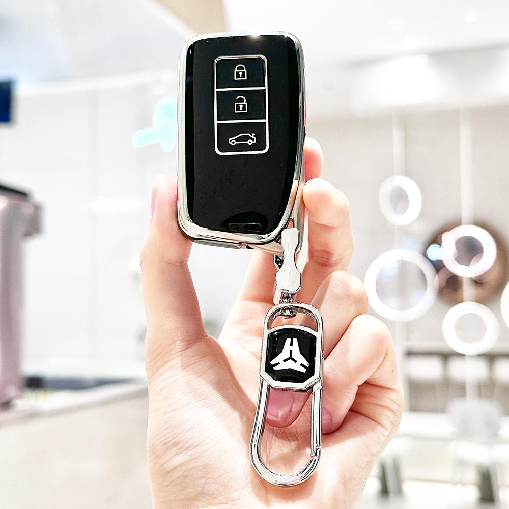 Soft Tpu Car Key Cover Case For Lexus Nx Gs Rx Is Es Gx Lx Rc 200 250 350 Ls 450H 300H Shell Holder Keychain Accessories