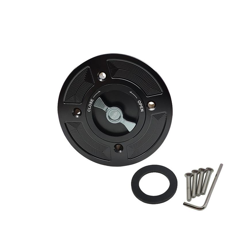 The SH-L6007 is a high-quality, durable aluminum alloy fuel tank cap designed for motorcycle modifications.