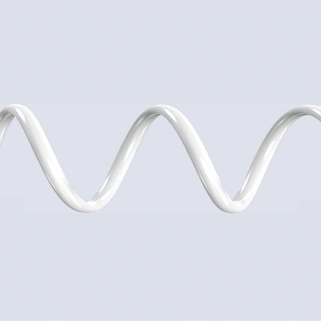Kabel Przewód Z Silikonowym Oplotem Usb-C - Iphone Lightning L25Sx 30W 2M - Biały