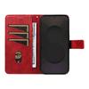 For Samsung Galaxy S25 FE Leather Case Geometric Line Design Wallet Phone Cover with Wrist Strap