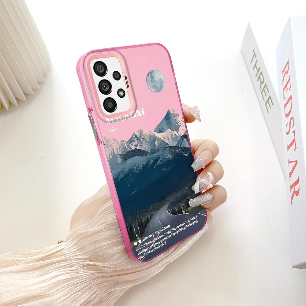 Bemaltes Muster Buntes Splitter-Doppelseitiges Hartschalen-Stoßschutz-Anti-Fall-Telefongehäuse für Samsung