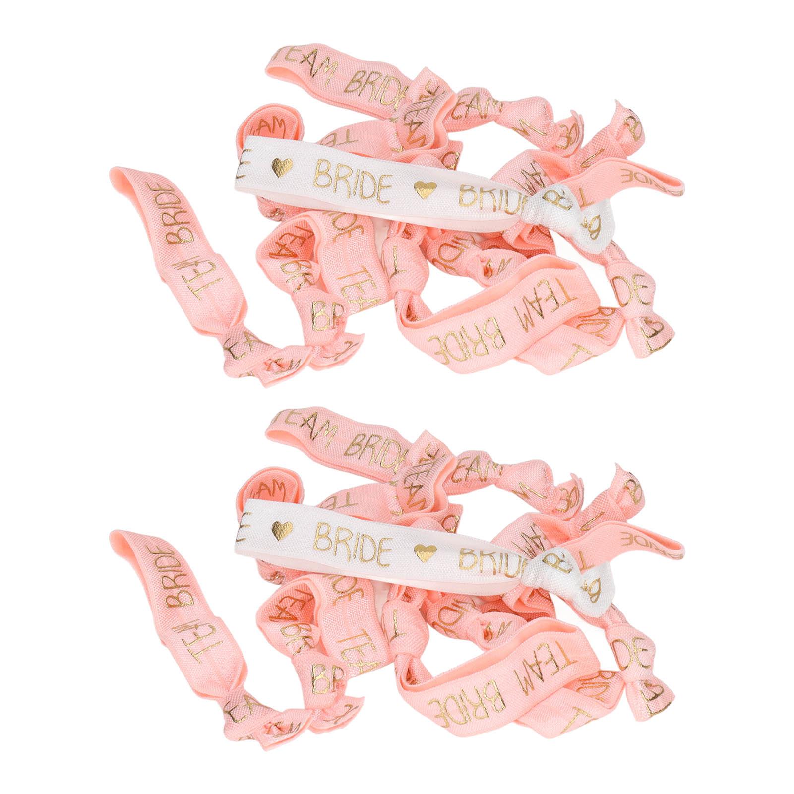 

22 шт. резинки для волос Bride Tribe, регулируемая плотность, портативность, резинки для волос подружек невесты из полиэстера для разноцветный