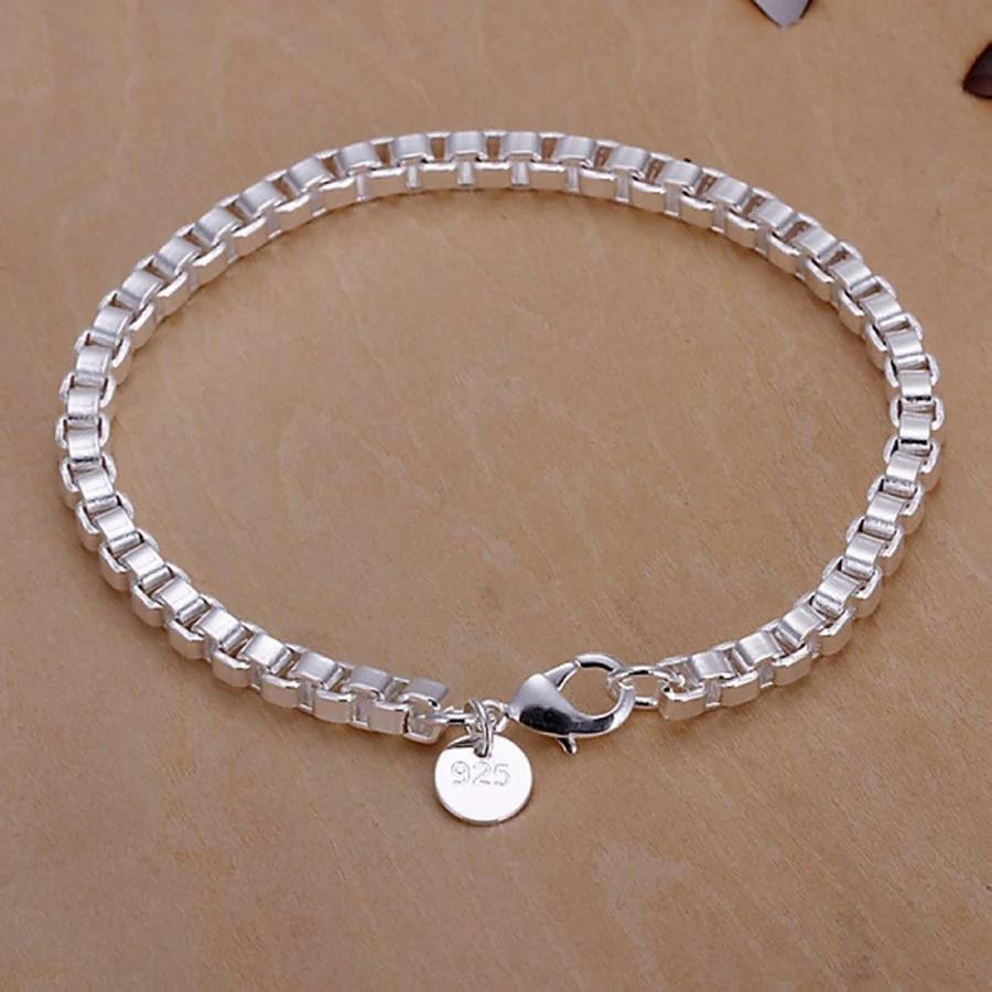 factory price Copper Jewelry fashion women Bracelets 4MM chain nice wedding men gifts H172
