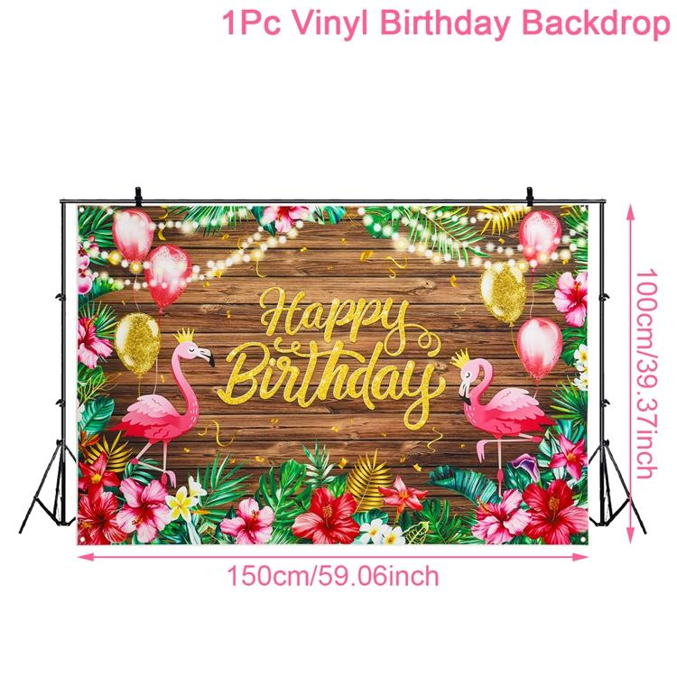 

Гавайская вечеринка Декорации Фламинго Гавайский день рождения Декорации Луау Вечеринка Тропический Летний Пляж День рождения Товары