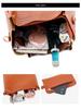 Women's 2023 European & American Crocodile Pattern Four-Piece Mother-Child Bag Set - Shoulder, Handheld, Crossbody & Bucket Styles
