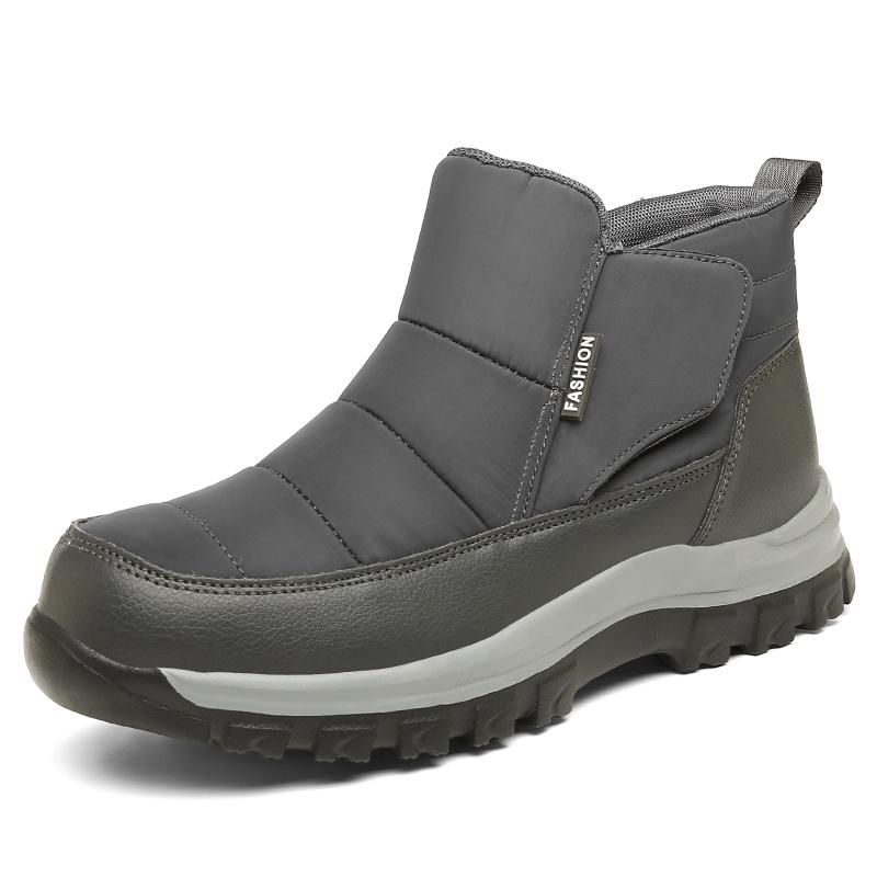 New Warm Plush Men's Snow Boots High Top Men's Boots Non-Slip Outdoor Winter Boots Waterproof Men's Ankle Boots Winter Sneakers