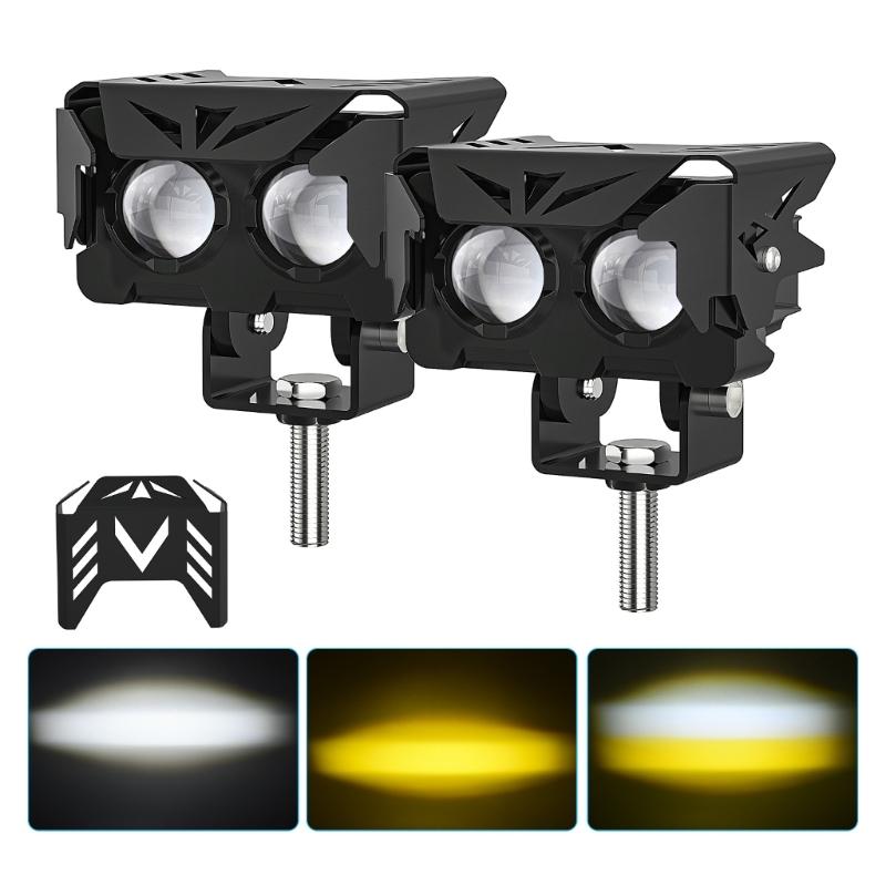 LED Offroad Lights LED Driving Pod Lights Super Flood Beam 2Pcs Led Pods Light Bar Waterproof for Motorcycles Durable