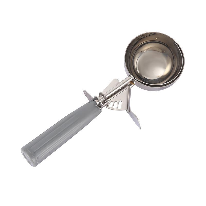 Stainless Steel Fruit Ice Cream Scoop Spoon Practical with Plastic Handle Kitchen Tool Hot Ice Cream Scoop Ice Cream Spoon