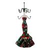 Retro Decorative Jewelry Holder For Earring Necklace Storage Tabletop Organizers Iron Plastic Polyester Materials
