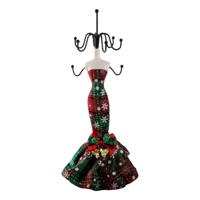 

Retro Decorative Jewelry Holder For Earring Necklace Storage Tabletop Organizers Iron Plastic Polyester Materials 1