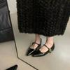 Pumps Spitzschuh Damenschuhe Elegant Flach Designerschuhe Mode Herbst Weiche Bequeme Schuhe Kleid Walking Zapatillas Femme