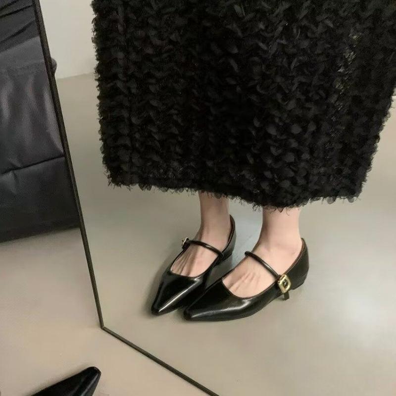 Pumps Spitzschuh Damenschuhe Elegant Flach Designerschuhe Mode Herbst Weiche Bequeme Schuhe Kleid Walking Zapatillas Femme
