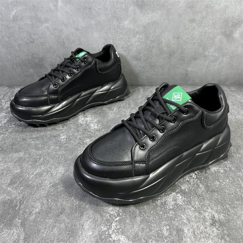 

Роскошные массивные кроссовки для мужчин с мягкой подошвой, дизайнерские кроссовки для бега, модные повседневные туфли с верхом из вторичной кожи и увеличенной высотой на платформе 43