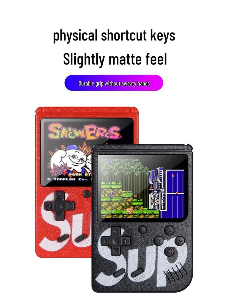 Klassische Retro-Handheld-Spielekonsole: 400-in-1 mit Einzel- und Doppelspielermodi