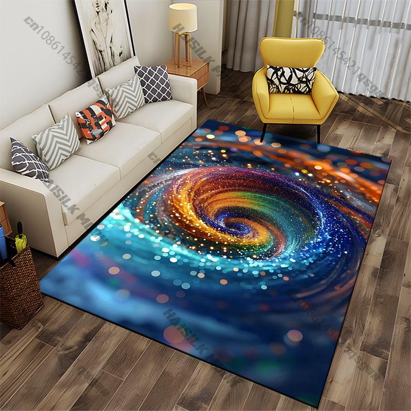 Cosmic Swirl Vibrant Energy Carpet Yoga Living Room Room Decor Children's Crawling Mat Doormat Area Rug Games Mat