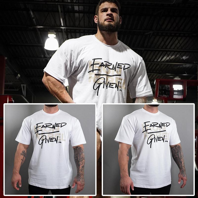 IR Iron Fitness Training Gym Casual TShirt Mens and Womens Luxury Brand Top 2026 New