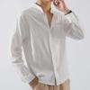 Men's Long Sleeve Linen Shirt - Autumn Chinese Style, Loose Fit, Cotton and Linen Casual Jacket