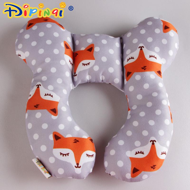 U-Shaped Head Support Pillow for Children's Car Seats and Strollers