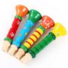Ahşap Trompet Çocuk Oyuncak Boynuz Düdük Müzik Aleti Çocuklar Için Erken Eğitim Montessori Oyuncaklar Ses Eğitim Oyunları