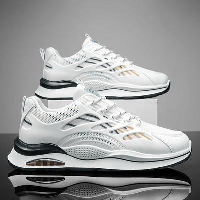 Herbst Sportschuhe für Herren Atmungsaktive Lässige Mesh-Sneaker Rutschfeste Outdoor-Laufschuhe Studentenmode Trendige Urbane Schuhe
