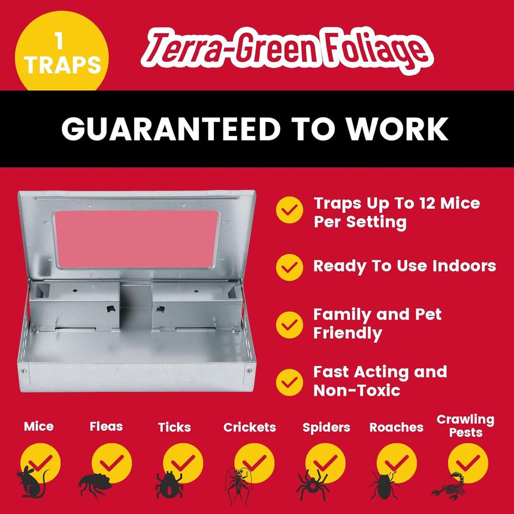 Humane Mouse Traps Indoor for Home, Live Mouse Trap Outdoor for Pest Control, Safe Catch and Release Mice Trap for Garage & Shed