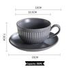 Taozhi Ceramic Coffee Cup & Saucer Set