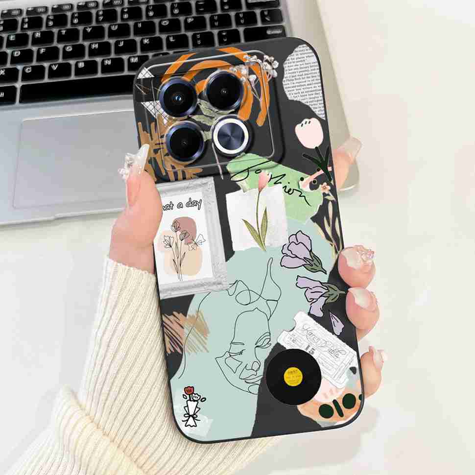 For Infinix Note 40 40X 5G Casing Lucky Girl Soft Silicone Case For Infinix Note 40 X  Note40 40X Pro 40Pro 5G Back Covers