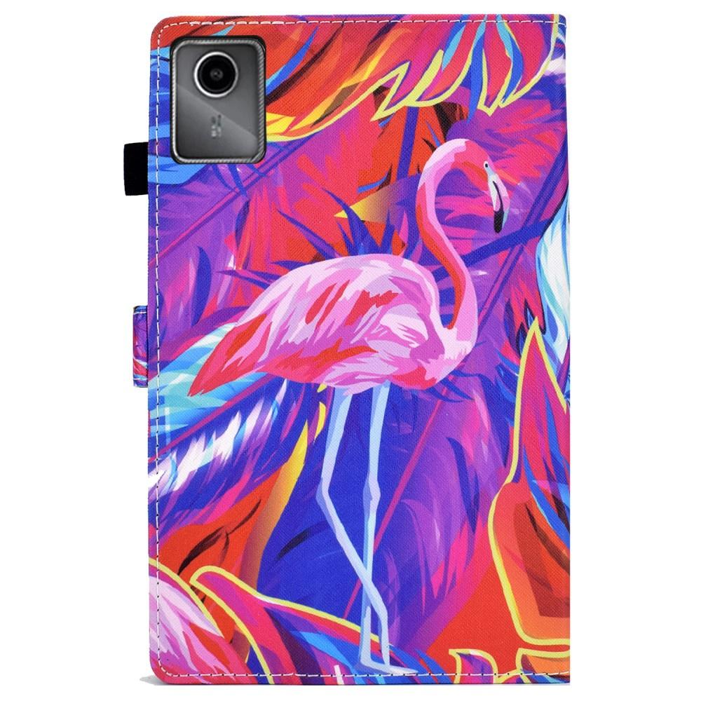 Lenovo Tab M11 case with flap, flamingo