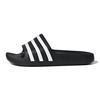 New Cushioning Quick Dry Slippers Black White Kids' F35556