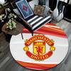 Man Utd Round Area Rug,Carpet Rug for Living Room Bedroom Sofa Playroom Decor,Non-slip Floor Mat