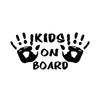 Kids On Board Handprint Lovely Car Vehicle Reflective Decals Sticker Decoration