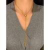 Gold Long Necklace for Women, Light Luxury, Niche, Elegant, High-End, 2026 New Style, Stylish Sweater Chain Accessory
