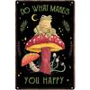 Do What Makes You Happy Metal Tin Signs Vintage Metal Tin Posters for Cafes Bars Pubs Shops Home Garden Wall Decorative