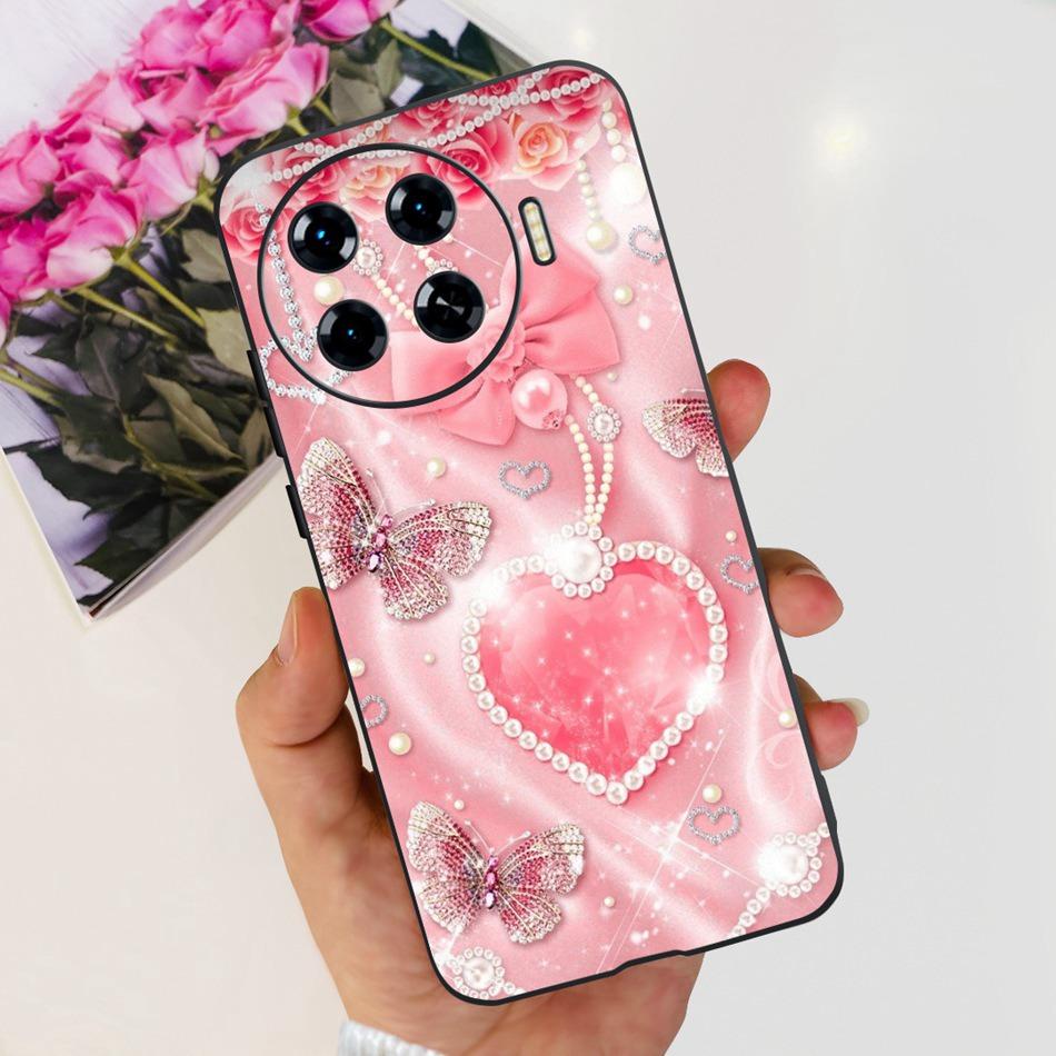 Lovely Printing Case For Tecno Spark 20 Pro+ 5G Soft Silicone Back Cover For Tecno Spark 20 Pro Plus KJ7 Black Color Phone Cases