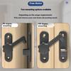 Secure Zinc Alloy Door Lock Latches Easy Installation Designs Accessory for Interior Exterior Door Rustproof Use
