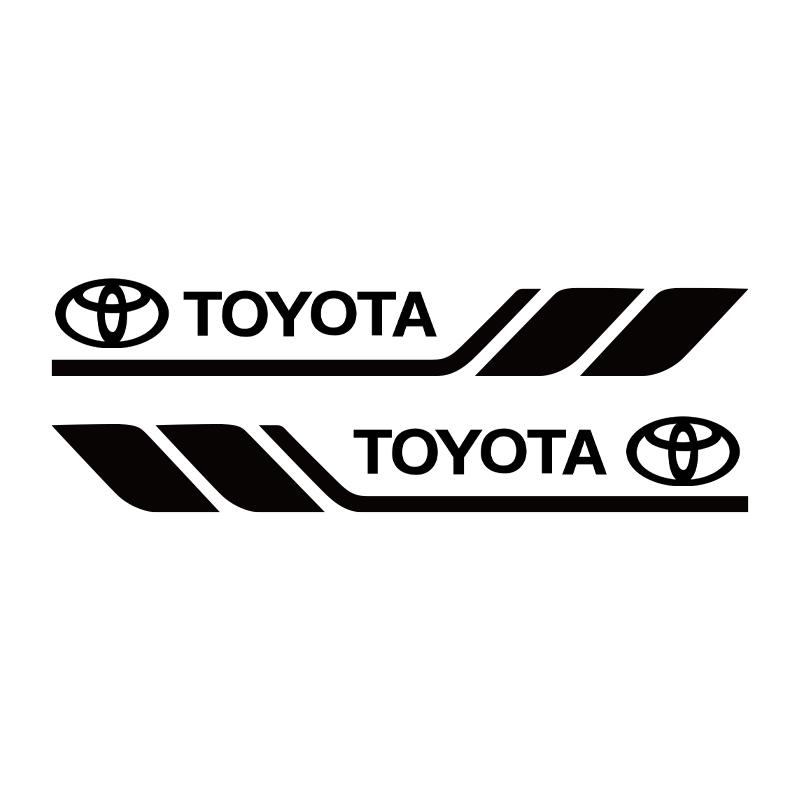 

Car exterior annual inspection stickers Car body decoration stickers car door decals For Toyota Corolla Rav4 Auris Camry чорний