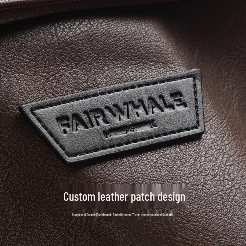 Mark Fairwhale Men's Fleece-Lined Retro PU Leather Jacket