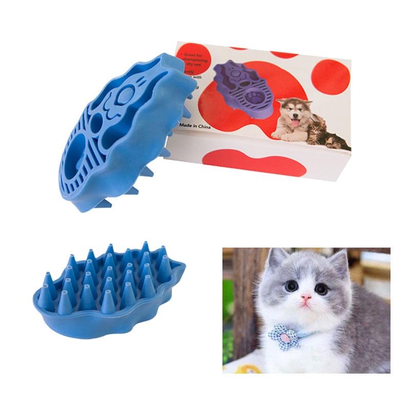 Dual-function Pet Brush Massages And Removes Hair Effectively