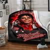 Custom Name Michael Jackson's Iconic Pose flannel Blanket for Super Soft Cute Comfort Blanket for Travel Bedding Couch Sofa Blanket