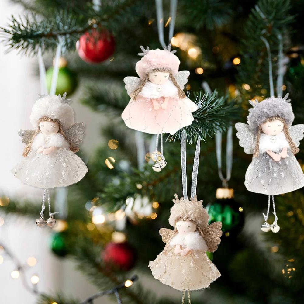 2024 Navidad Christmas Angel Dolls Xmas Tree Pendant Ornaments 2025 New Year Gifts Christmas Decoration for Home Natal Noel Deco