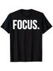 Men'S Entrepreneur Motivational Focus T-Shirt | 100% Regular Fit Short Sleeve