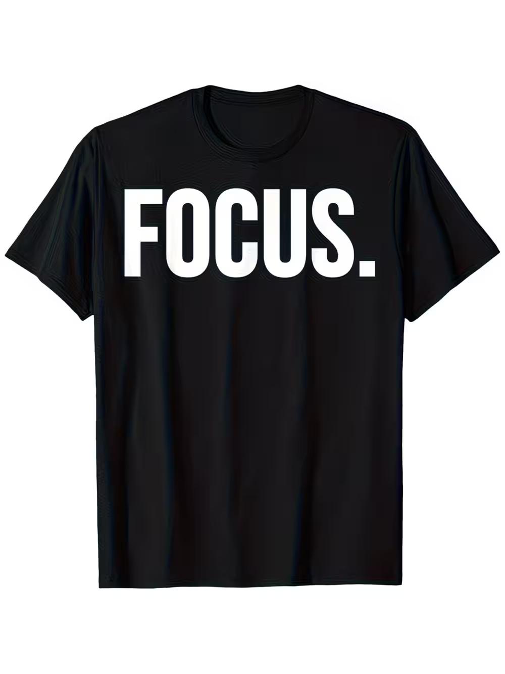 Men S Entrepreneur Motivational Focus T-Shirt | 100% Regular Fit Short Sleeve XXL