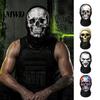 Lightweight Comfortable Tactical Mask Skull Print Halloween Balaclava, Breathable Mesh Full Face with Cool Cosplay Costume Accessories 3D Print,