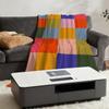Blanket Throw Super Colorful Cosy Plush Living Room Plaid Sofa Couch Childish Birthday Gifts