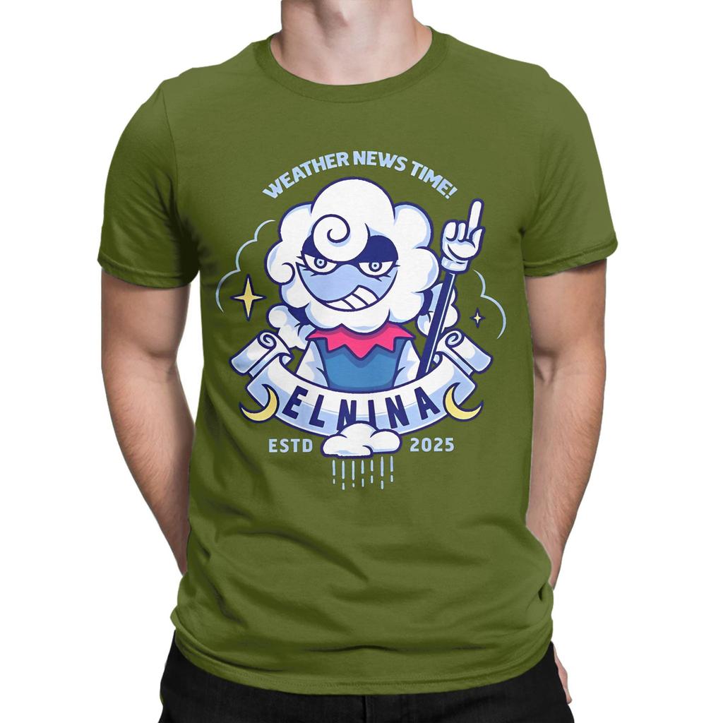 Elnina Deltarune Cotton TShirt For Men Summer Vintage TShirts O Neck Harajuku Tee Shirt Plus Size Hot Sale Clothes