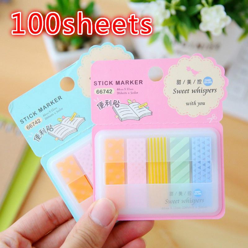 

Сладкий шепот, липкая заметка, съемный блокнот, школьные принадлежности, канцелярские принадлежности, офисный маркер, наклейка на столбик