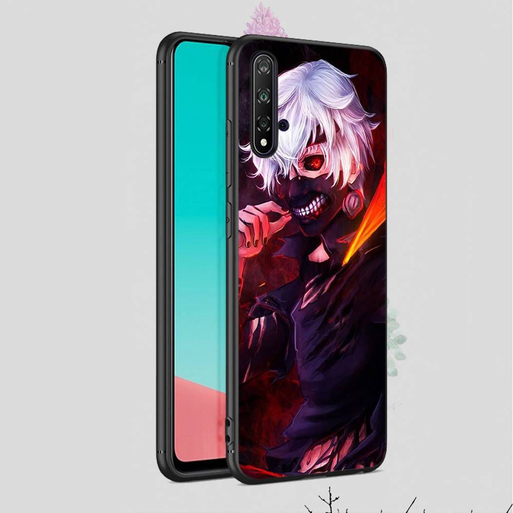 DT4 Tokyo Ghost Ken Pouzdro pro Xiaomi Poco X6 X4 M5 M6 F5 F6 C65 C55 C50 C51 C40 Redmi Note 7 8 14C A3X 13C 12C 11 10A 9C Pro Černý Měkký Kryt